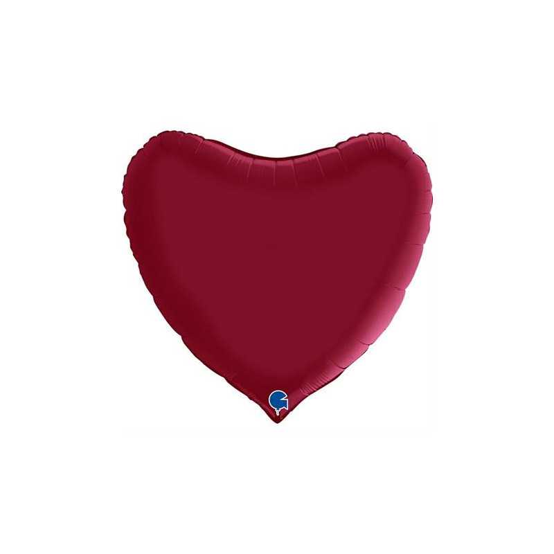 Ballon XXL Alu Coeur Rouge Intense 91cm