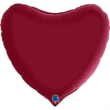 Ballon XXL Alu Coeur Rouge Intense 91cm