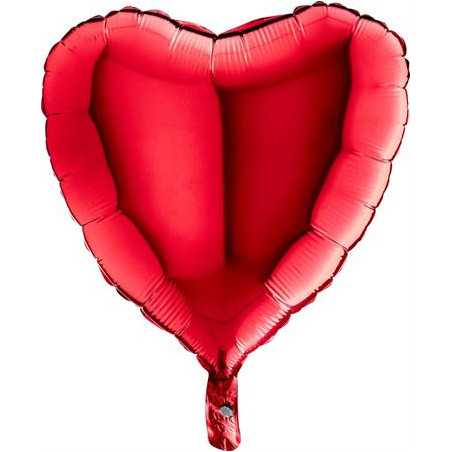 Ballon XXL Alu Coeur Rouge Brillant 91cm