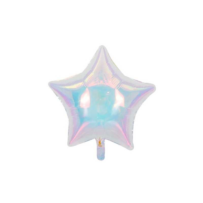 Ballon Alu Etoile Irisé Holographique