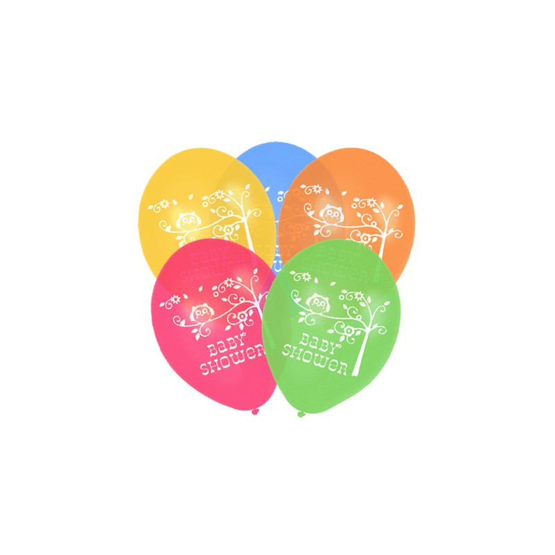 5 Ballons Latex Décoration Sweet Baby Shower