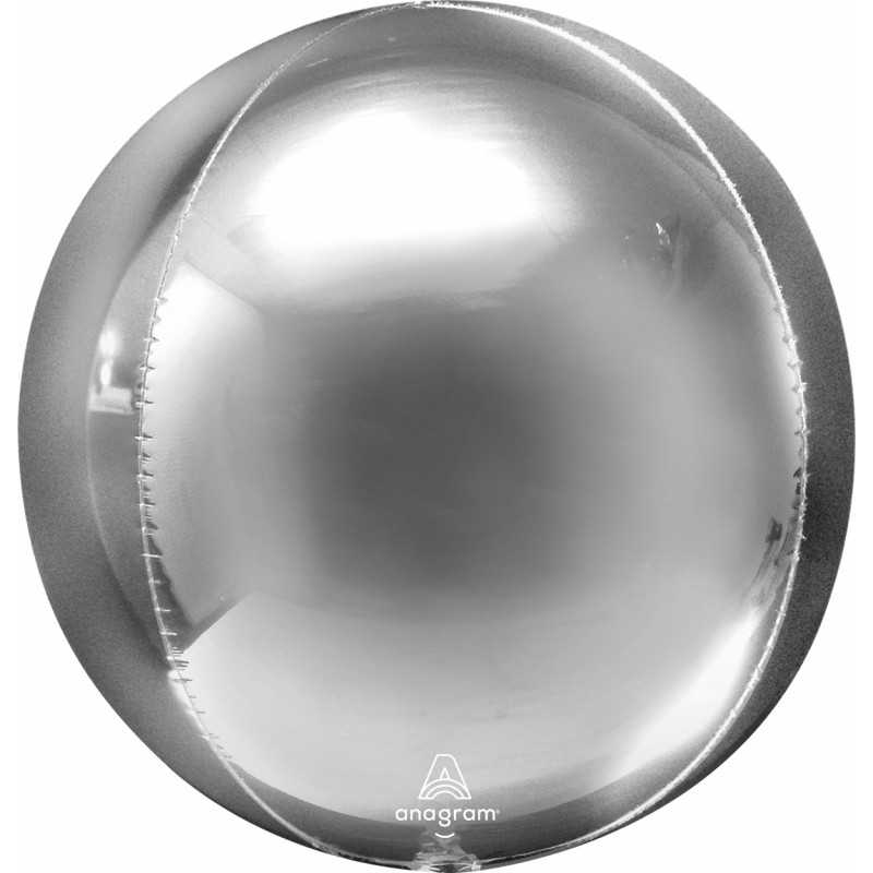 ballon miroir orb argent chromé