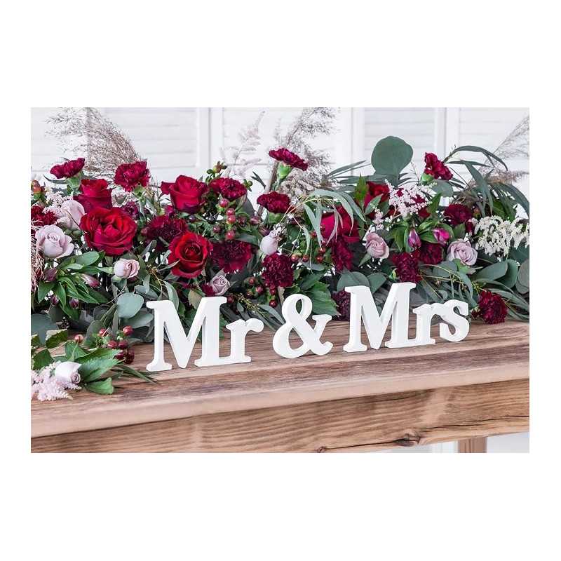 decor mariage mr & mrs