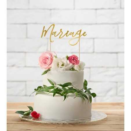 cake topper mariage en papier doré cake topper mariage en papier doré