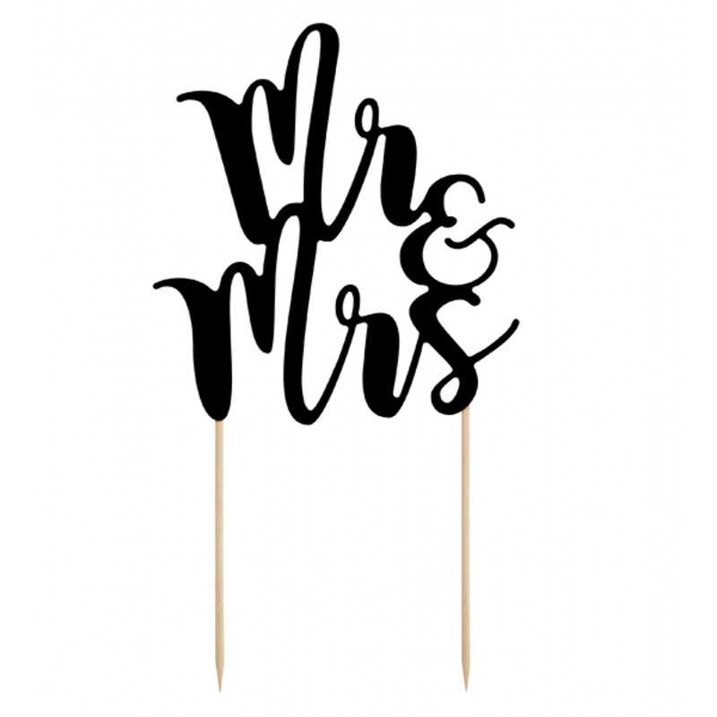 pique mr & mrs en noir