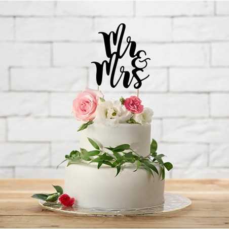 design cake Mr & Mrs noir design cake Mr & Mrs noir