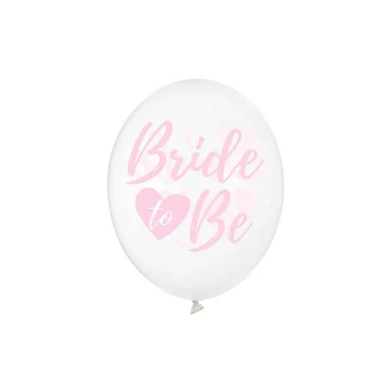 ballons bride to be transparent et rose