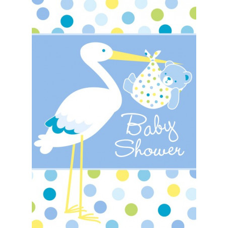 Invitation Baby Shower Cigogne Bleue Naissance Invitation Baby Shower Cigogne Bleue Naissance