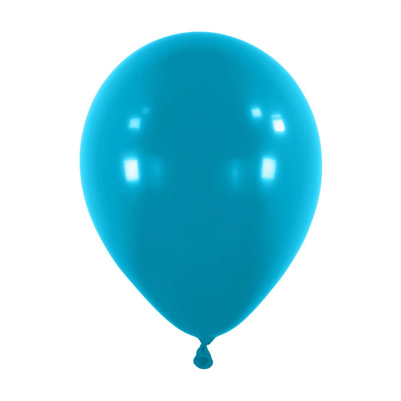 Ballons latex 11" ROND - 28CM - Bleu Turquoise Tranquil Blue