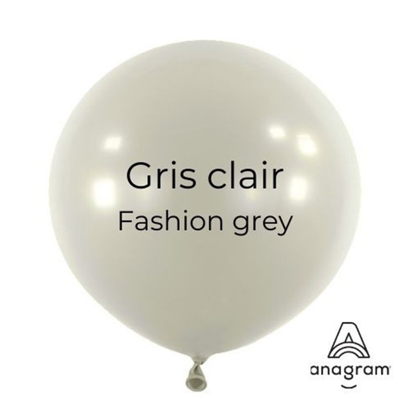 Mini Ballons latex 5" ROND - 13CM - Gris clair Grey