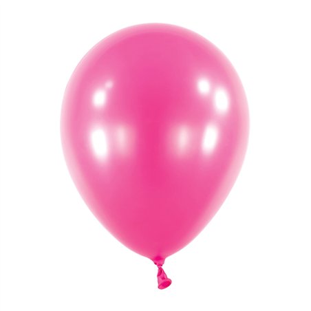 Mini Ballons latex 5" ROND - 13CM - Rose Framboise nacré Metallic Hot Pink