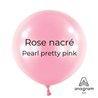 Ballons latex 11" ROND - 28CM - Rose nacré Pearl Pretty Pink