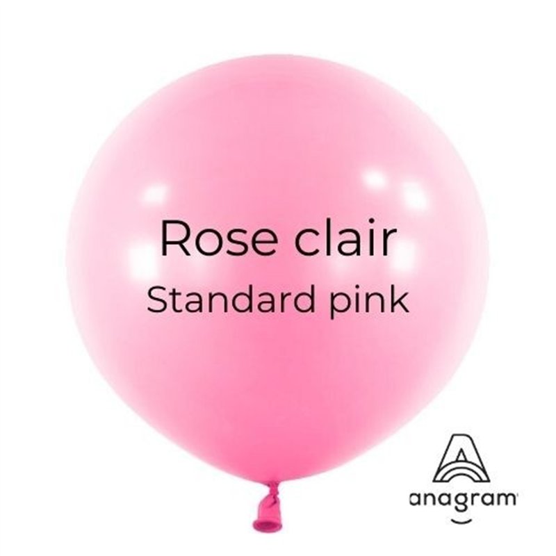Ballons latex 18" ROND - 45CM - Rose clair Pink