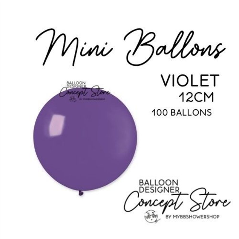 Mini Ballons Latex 5" – 12 cm Violet