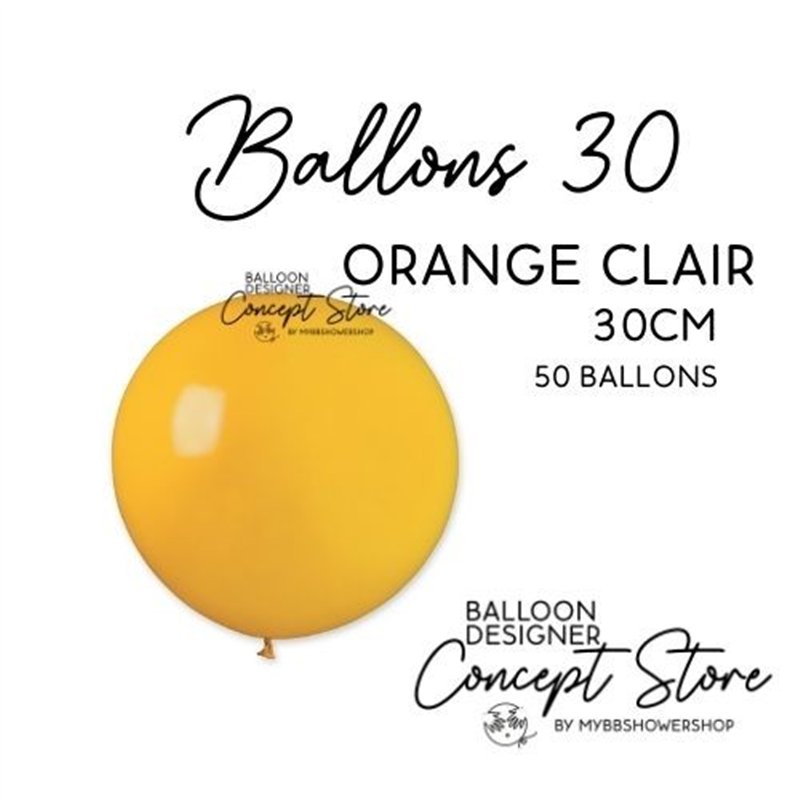 Ballons Latex 11" – 30 cm Orange Clair