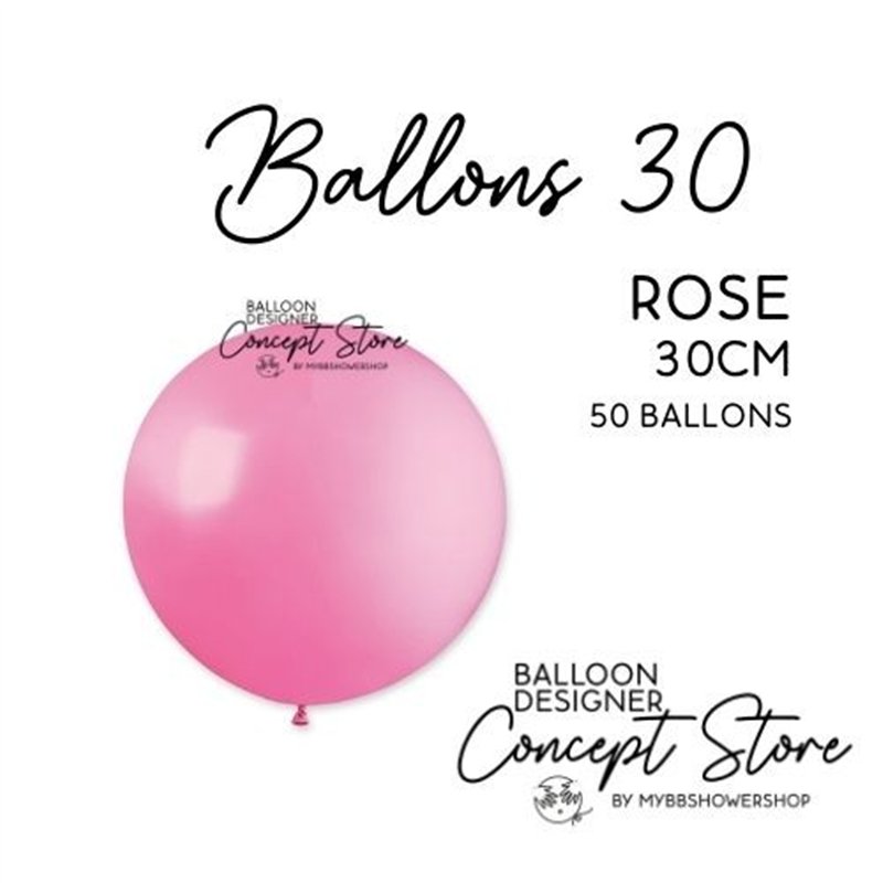Ballons Latex 11" – 30 cm Rose