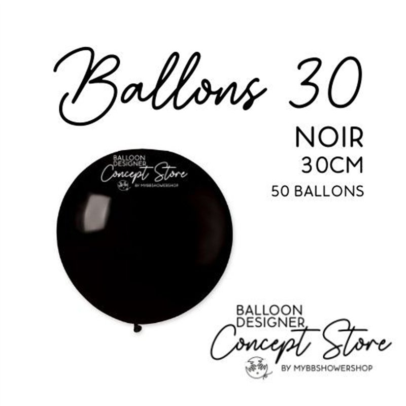 Ballons Latex 11" – 30 cm Noir