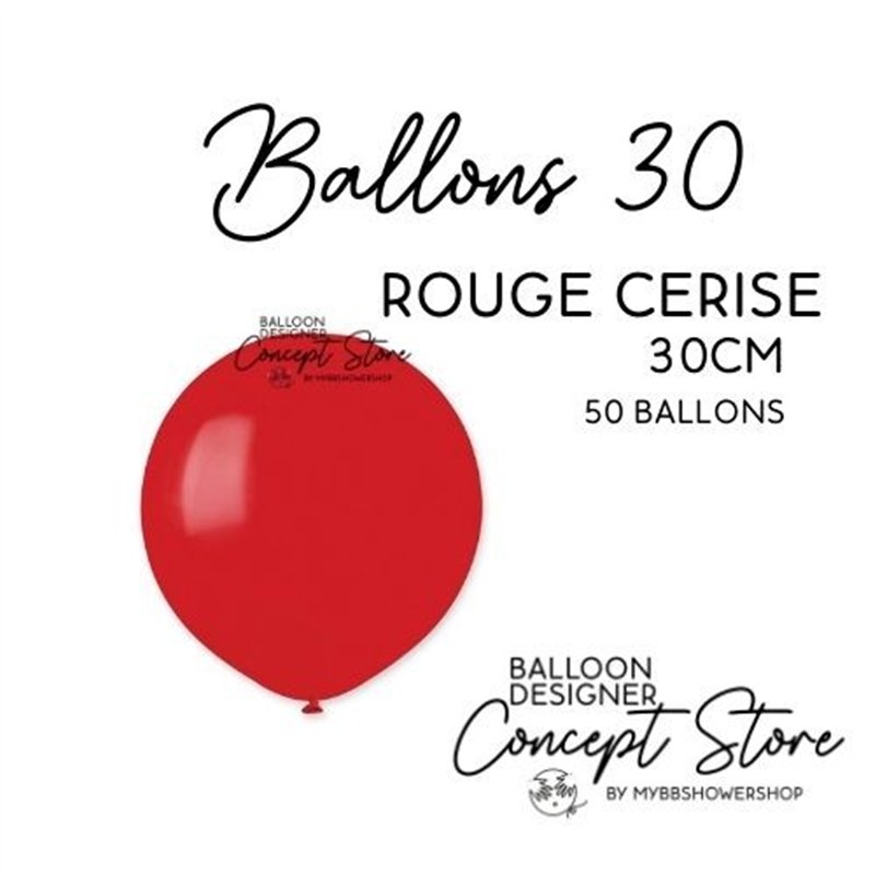 Ballons Latex 11" – 30 cm Rouge Cerise
