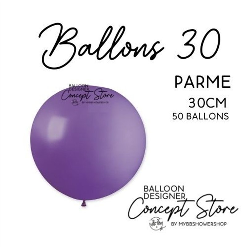 Ballons Latex 11" – 30 cm Parme