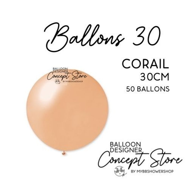 Ballons Latex 11" – 30 cm Orange Corail