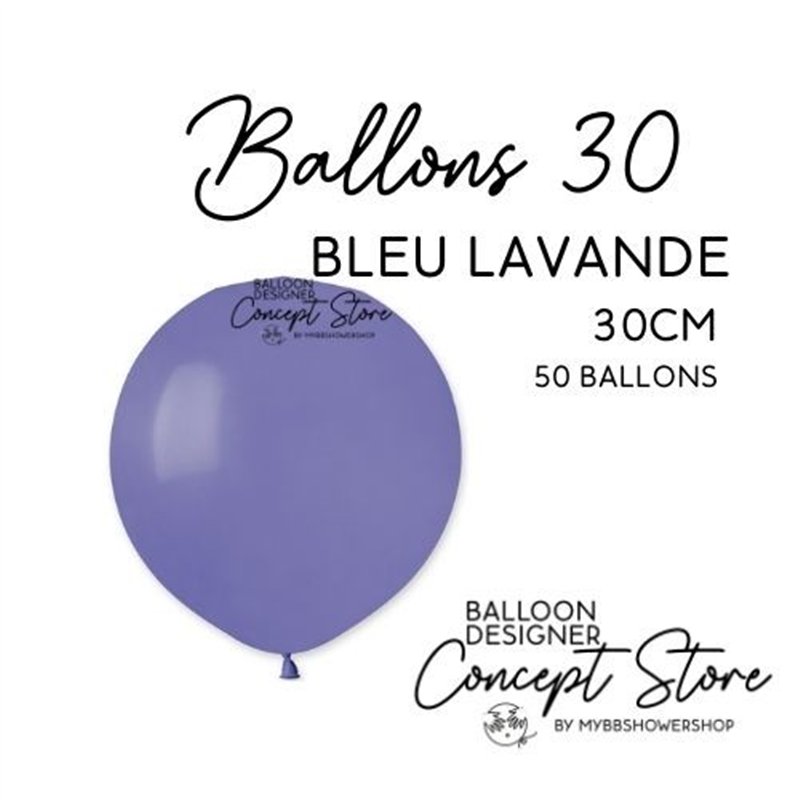 Ballons Latex 11" – 30 cm Bleu Lavande