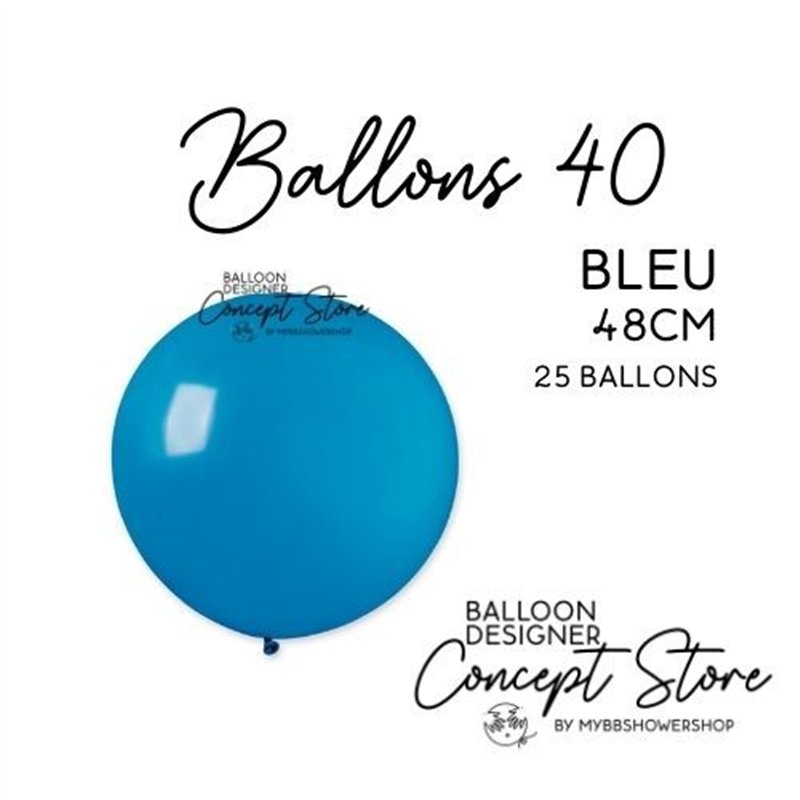 Ballons Latex 19" – 40 à 48 cm Bleu