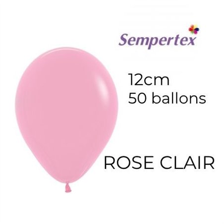 Mini Ballons 5" – Rose Clair – Lot de 50 – Sempertex