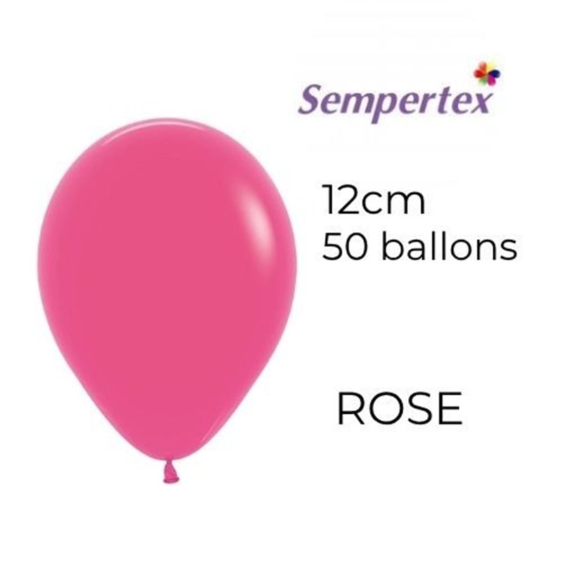 Mini Ballons 5" – Rose – Lot de 50 – Sempertex