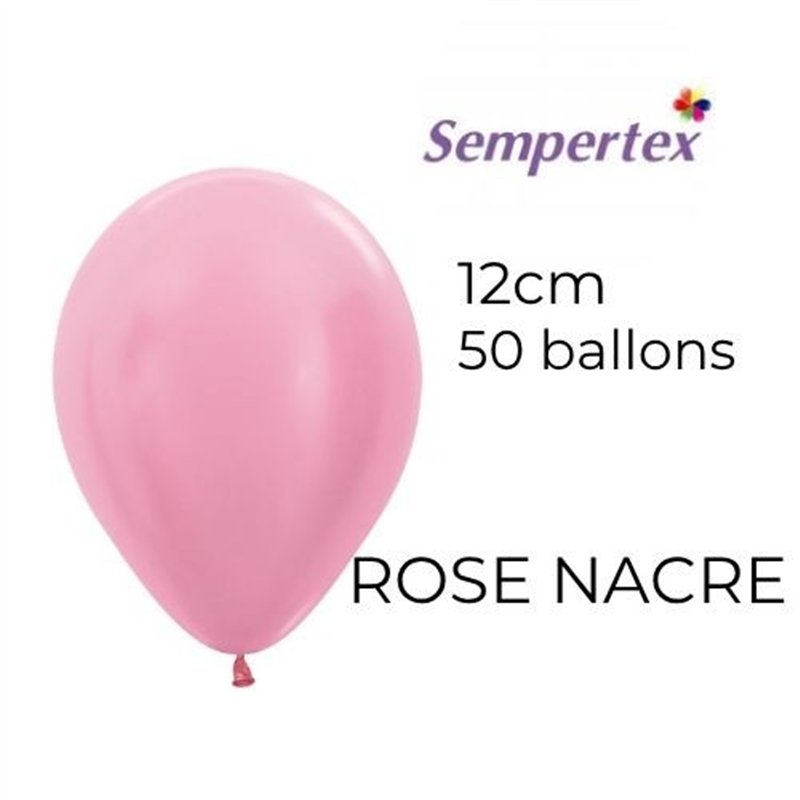 Mini Ballons 5" – Rose Nacré – Lot de 50 – Sempertex