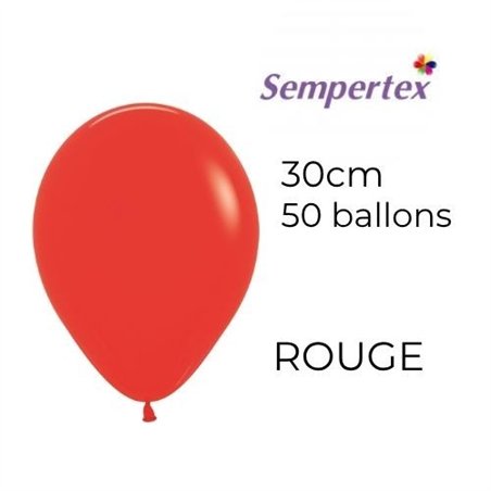 Ballons 11" – Rouge – Lot de 50 – Sempertex Ballons 11" – Rouge – Lot de 50 – Sempertex