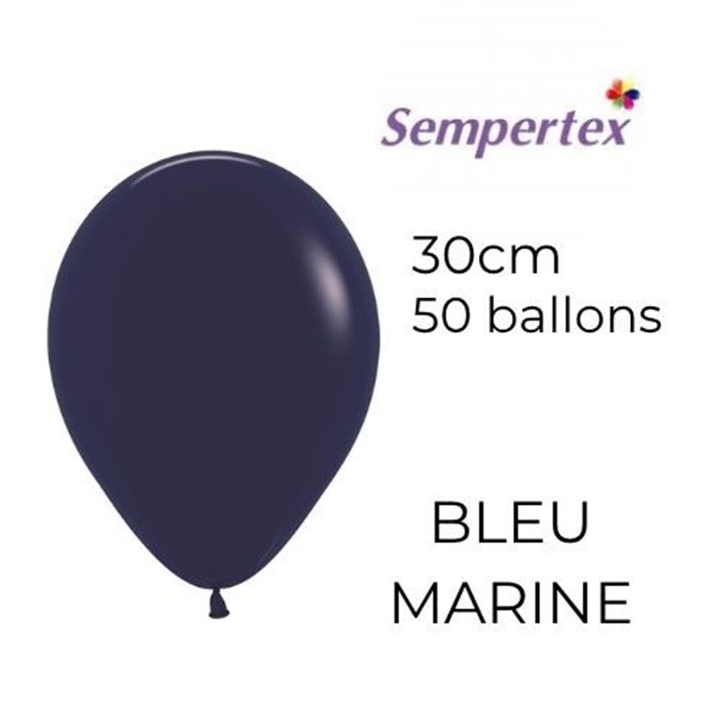 Ballons 11" – Bleu Marine – Lot de 50 – Sempertex