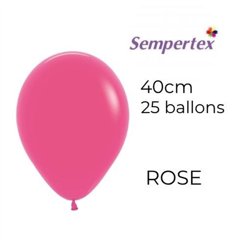 Ballons 18" – Rose – Sachet de 25 – Sempertex