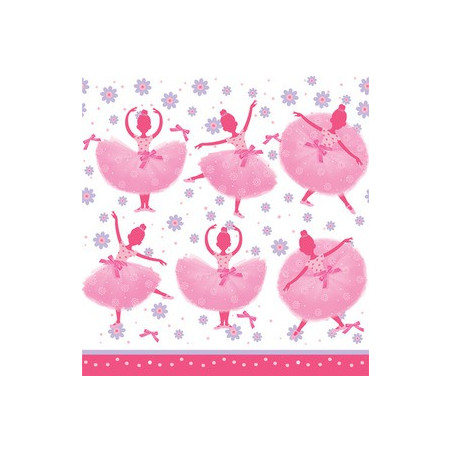 Nappe en Plastique Anniversaire Ballerine en Tutu Rose