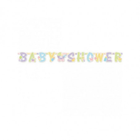 Banderole Baby Shower Fanions Pastel Banderole Baby Shower Fanions Pastel