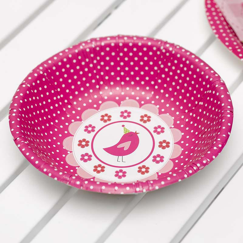 Bols de Présentation A Little Bird Rose Fushia