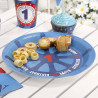 Grandes Assiettes Premier Anniversaire Happy Birthday Thème Petit Bateau Grandes Assiettes Premier Anniversaire Happy Birthday Thème Petit Bateau