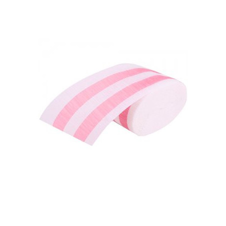 Serpentin guirlande Papier Crépon Rayé rose clair Décoration de Fête Serpentin guirlande Papier Crépon Rayé rose clair Décoration de Fête