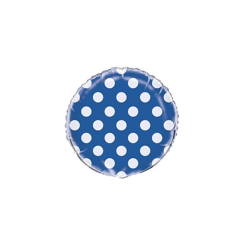 Ballon Alu Pois Bleu Foncé