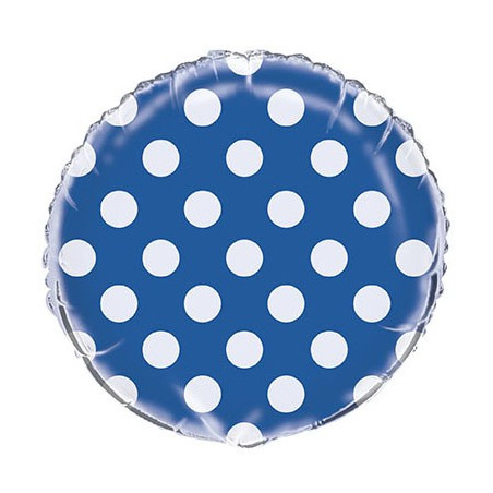 Ballon Alu Pois Bleu Foncé