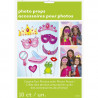 Kit 10 accessoires Photobooth Anniversaire Princesse Kit 10 accessoires Photobooth Anniversaire Princesse
