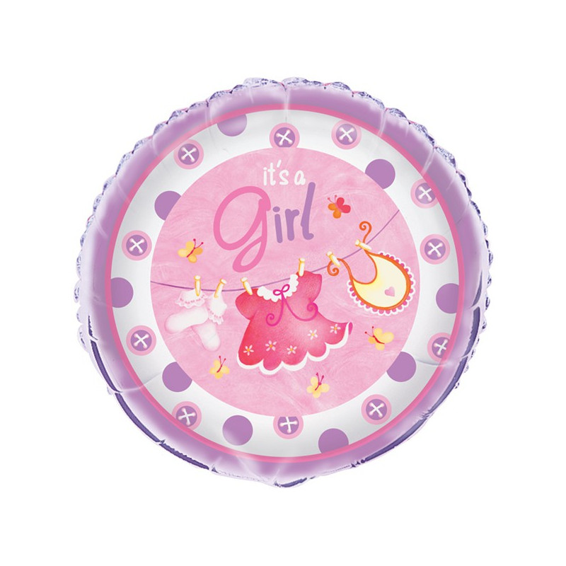 Grand Ballon Alu Hélium It's a Girl C'est une Fille
