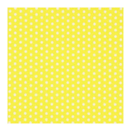 Serviettes en Papier Jaune A Pois Blanc