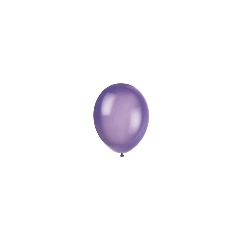 10 Ballons Gonflables Latex Violet Fête