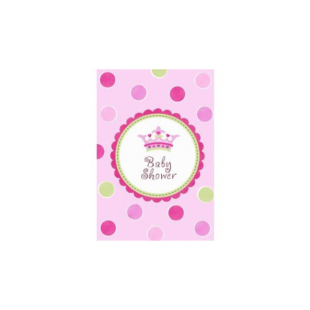 Invitation Baby Shower Thème Petite Princesse + Enveloppe et Stickers Invitation Baby Shower Thème Petite Princesse + Enveloppe et Stickers