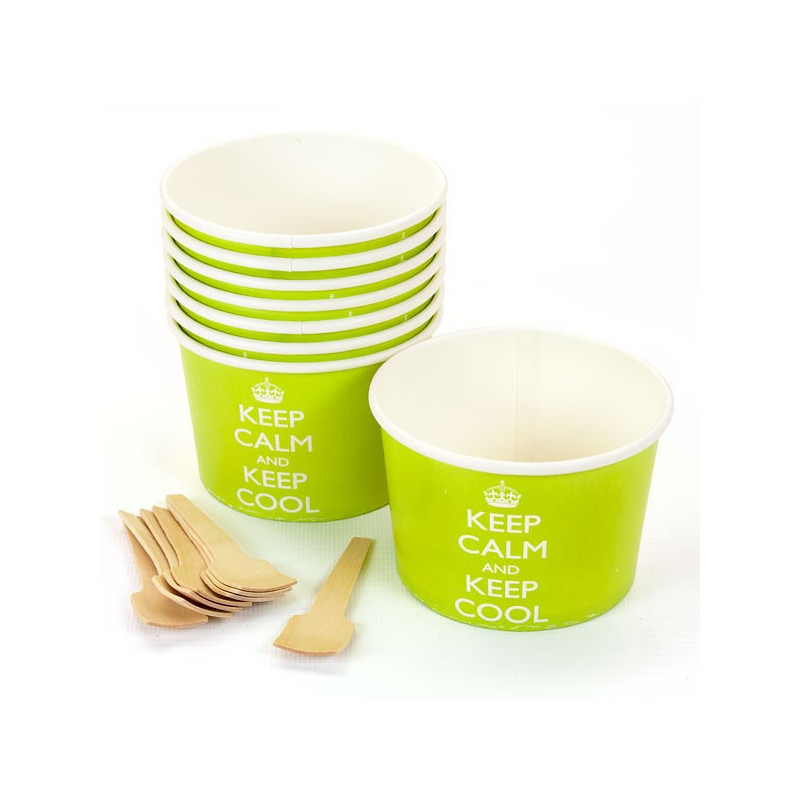 Bols de présentation - glaces, bonbons, gourmandises Keep Calm and Keep Cool