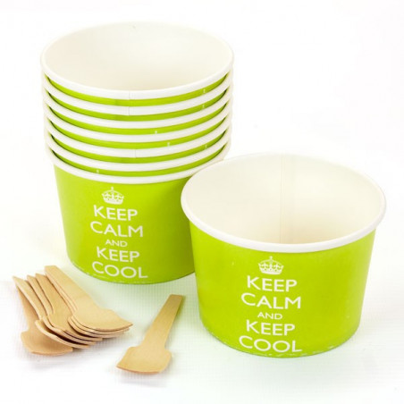 Bols de présentation - glaces, bonbons, gourmandises Keep Calm and Keep Cool