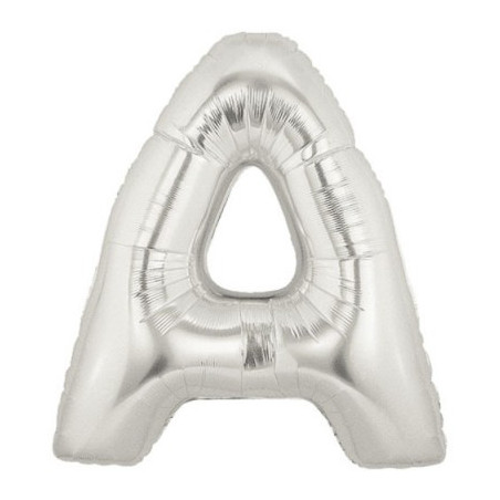 Ballon 36cm A Alu Lettre Gris Argent Mylar Ballon 36cm A Alu Lettre Gris Argent Mylar