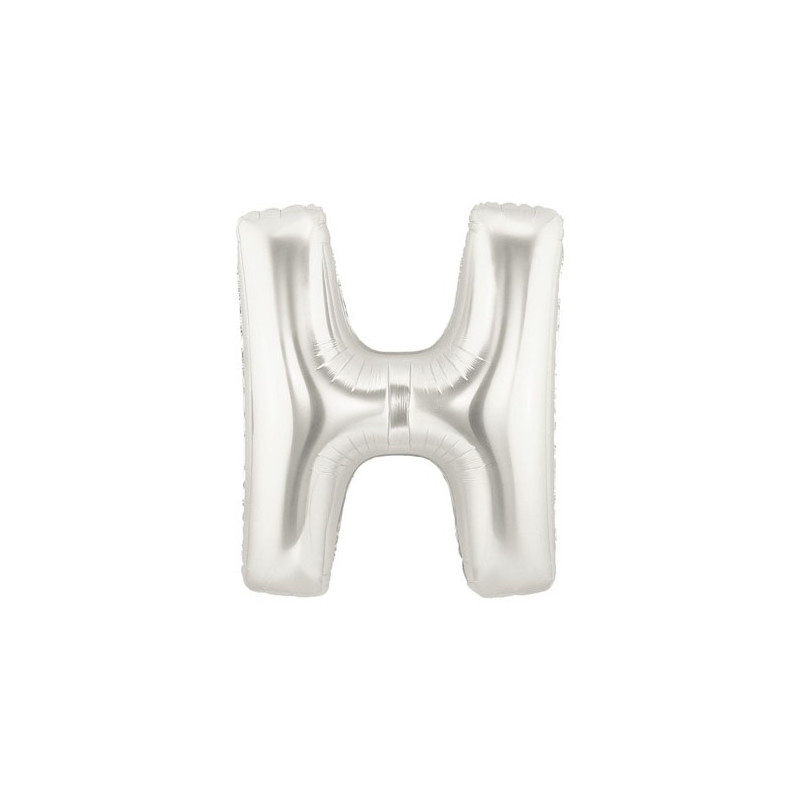 Ballon 36cm H Alu Lettre Gris Argent Mylar