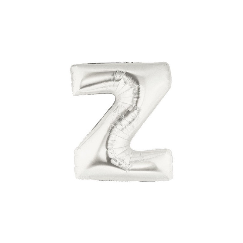 Ballon 36cm Z Alu Lettre Gris Argent Mylar
