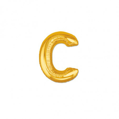 Ballon 36cm C Alu Lettre Or Doré Mylar Ballon 36cm C Alu Lettre Or Doré Mylar
